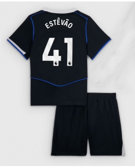 Billige Fotballdrakt Chelsea Estevao Willian #41 Replika Tredjedraktsett Barn 2025-26 Kortermet (med bukser)